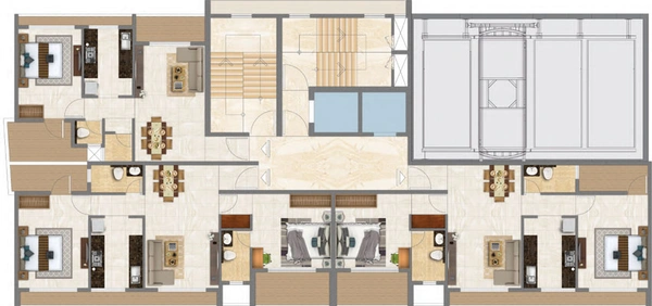 Floor Plan of Moraj Prive in Kopar Khairane, Navi Mumbai - Image 36706