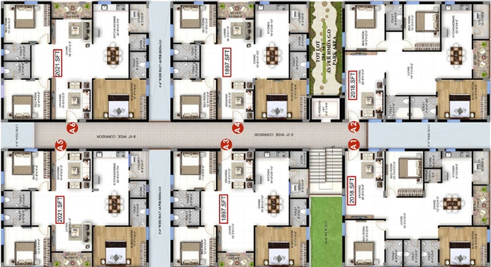 Floor Plan of PVR Bhuvi in Kokapet, Hyderabad - Image 58057