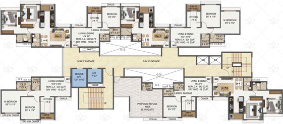 Floor Plan of Today Mangalam in Kharghar, Navi Mumbai - Image 36743