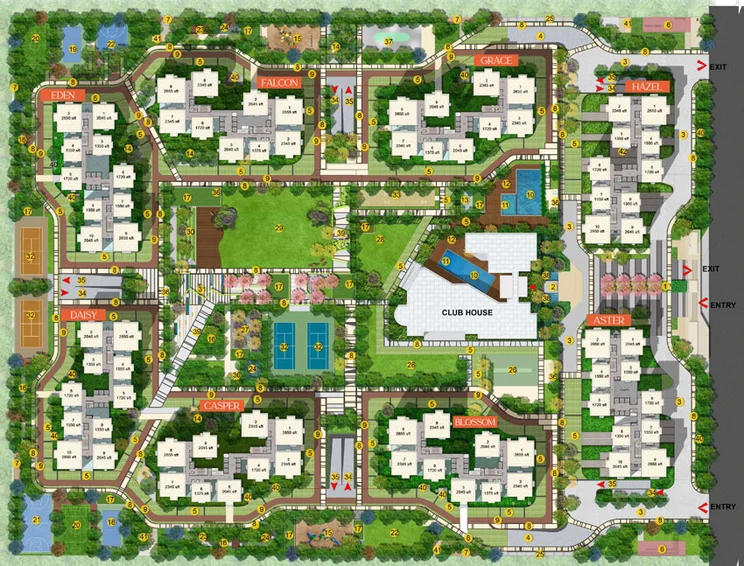 Master Plan of Rajapushpa Imperia in Tellapur, Hyderabad - Image 53034