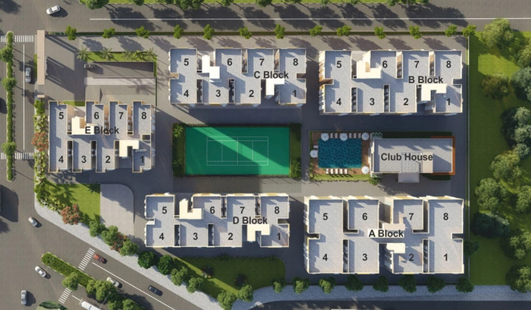 Master Plan of Ramky Greenview Apartments in Tukkuguda, Hyderabad - Image 53045
