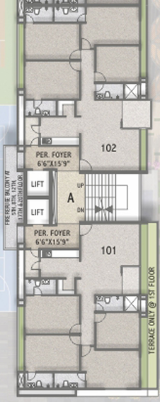 Floor Plan of Swetraj Atlantis Elevate in Vaishnodevi Circle, Ahmedabad - Image 29680