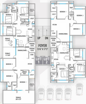 Floor Plan of Swetraj Swasthi in Shilaj, Ahmedabad - Image 29665