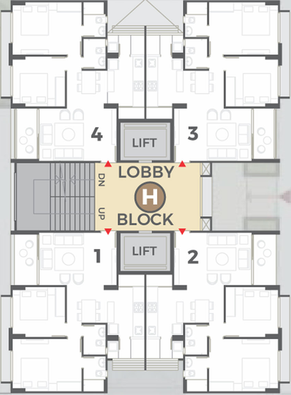 Floor Plan of Vishwanath Maher Homes 5 in Shela, Ahmedabad - Image 123230