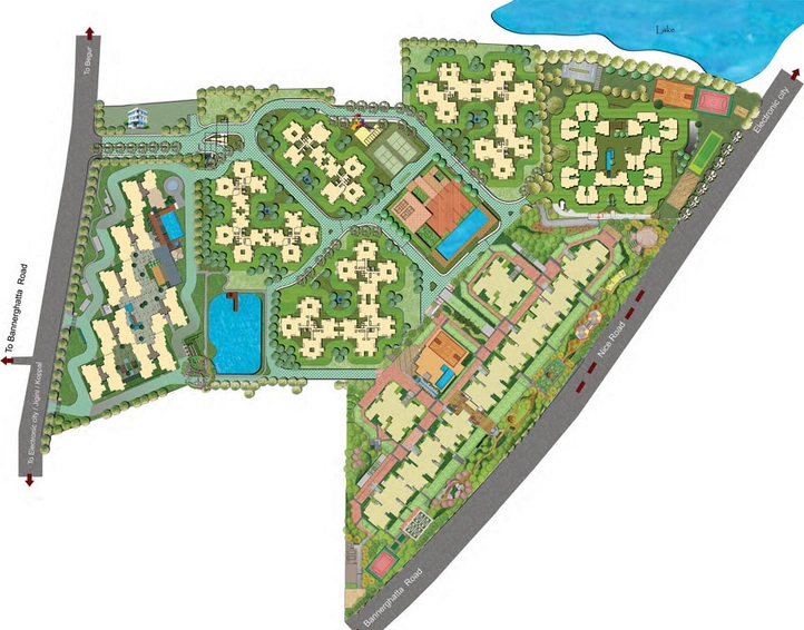 Master Plan of SNN Serenity Garden in Begur, Bangalore - Image 39462