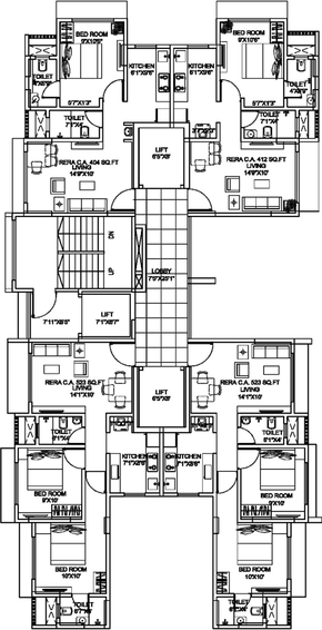 Floor Plan of Nakul Raj in Malad West, Mumbai - Image 37428