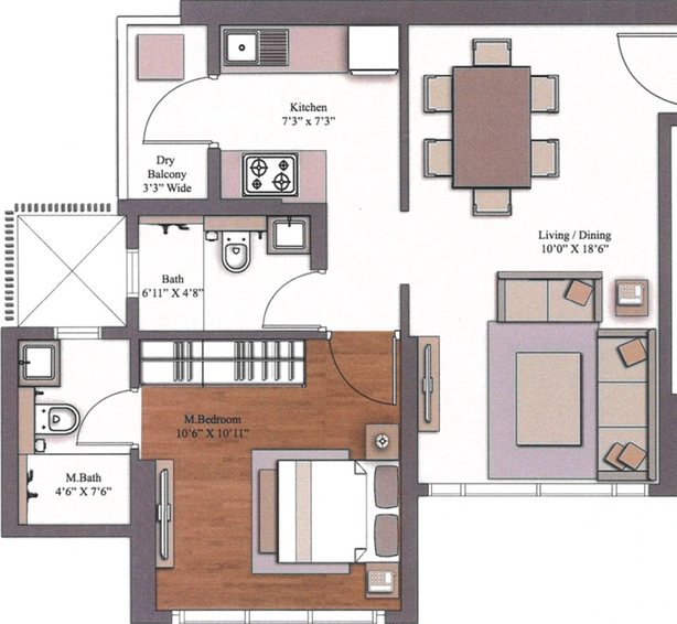 1 BHK Flat in Piramal Revanta in Mulund West, Mumbai - Image 468962