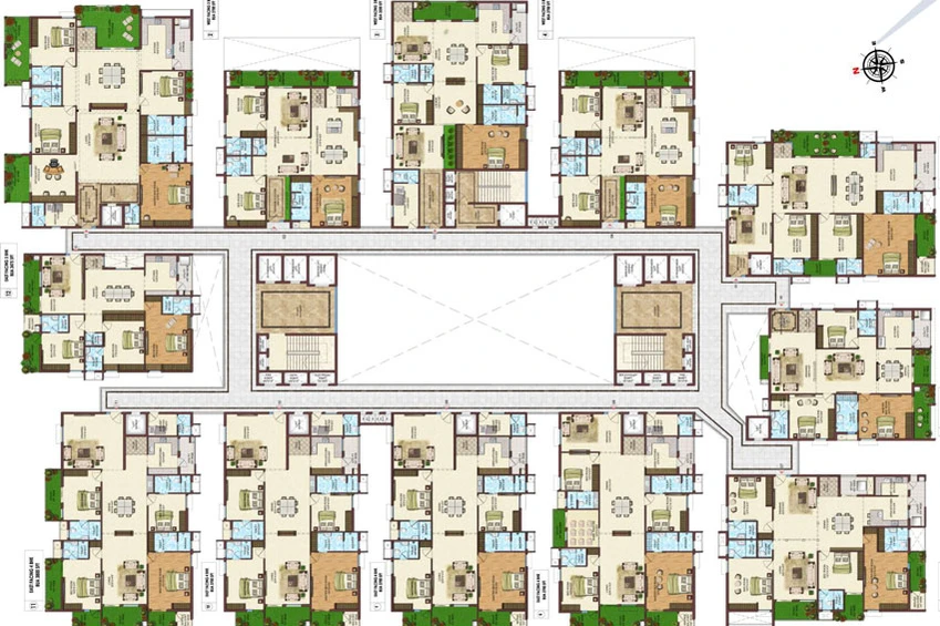 Floor Plan of Namitha 360 life in Hitech City, Hyderabad - Image 53175