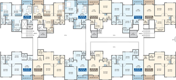 Floor Plan of Anshul Ela in Moshi, Pune - Image 25337