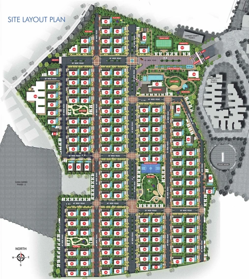 Master Plan of SMR Vinay Casa Carino in Bandlaguda Jagir, Hyderabad - Image 53195