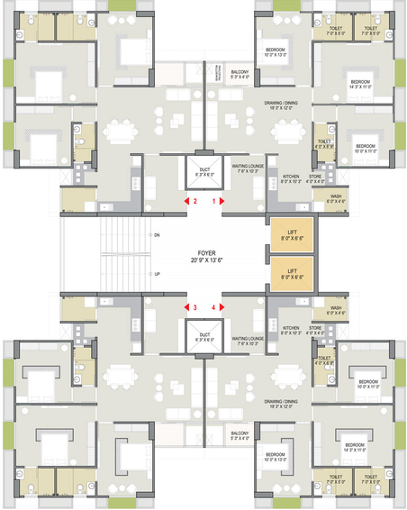Floor Plan of HN Shivalay Sattva in Shilaj, Ahmedabad - Image 122263