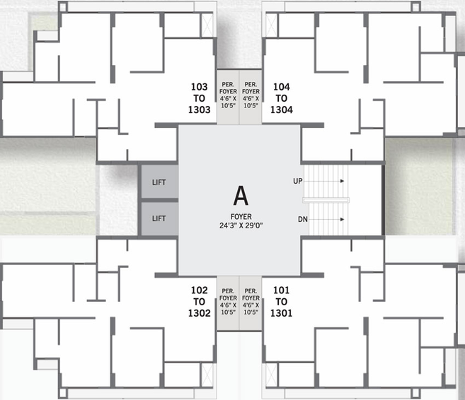 Floor Plan of Lakhani Pravish Vienza in Chharodi, Ahmedabad - Image 123467