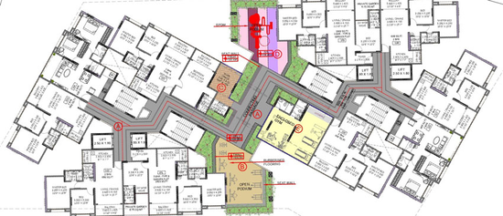 Floor Plan of Krishna Aviro in Mohammed Wadi, Pune - Image 25231