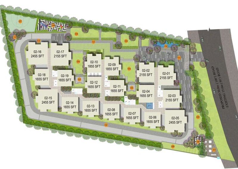 Master Plan of Ira The Miracle in Kollur, Hyderabad - Image 53331