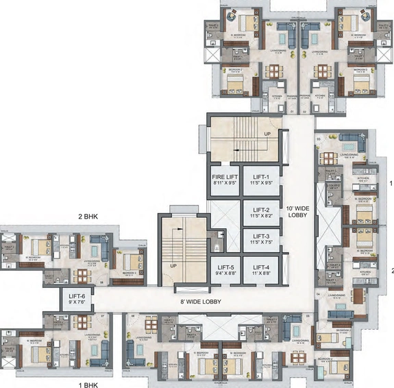 Floor Plan of Ashar Maple in Mulund West, Mumbai - Image 37458