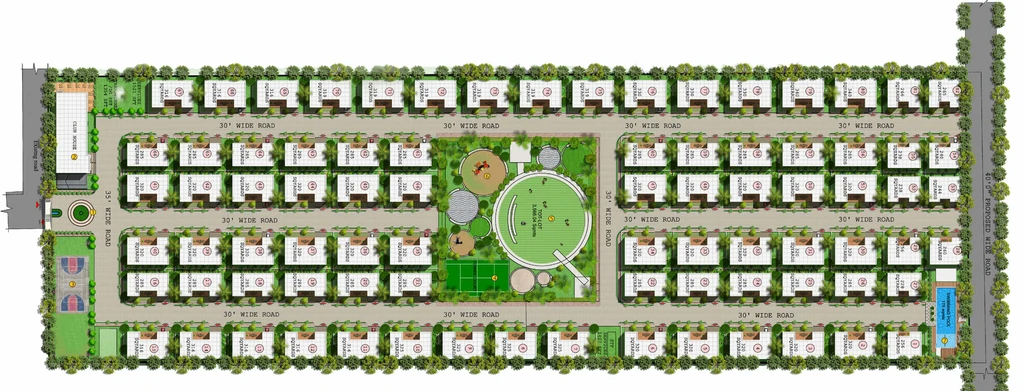 Master Plan of Vessella Woods in Kondapur, Hyderabad - Image 317040