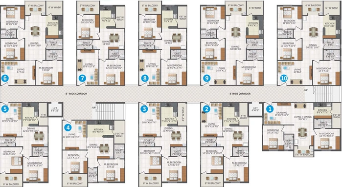 Floor Plan of Value Landmark in Nagole, Hyderabad - Image 120546