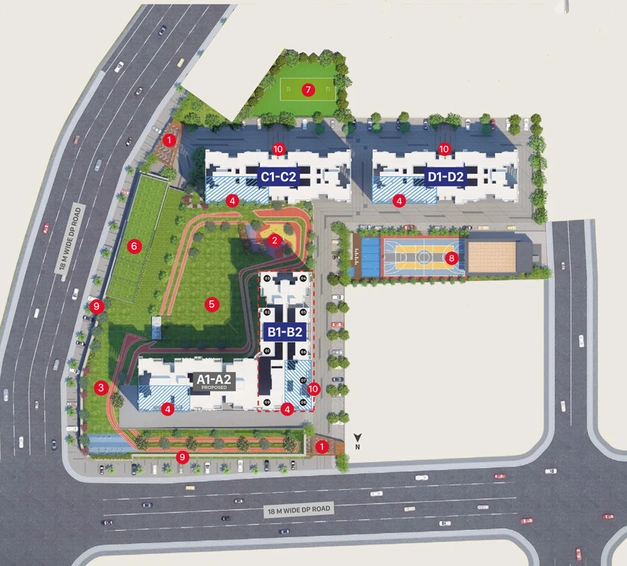 Master Plan of VJ Infinitee in Tathawade, Pune - Image 11497