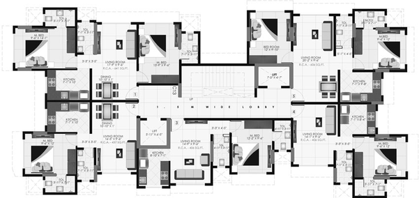 Floor Plan of Rishabraj Agnel in Borivali West, Mumbai - Image 37857