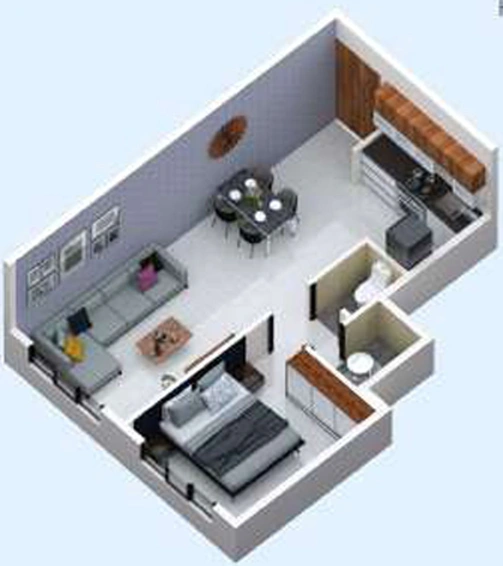 1 BHK Flat in Satre Anusaya in Ghatkopar West, Mumbai - Image 469769