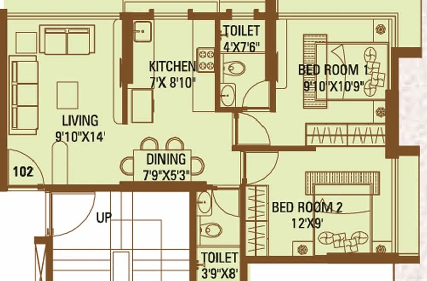 2 BHK Flat in Shri Ganesh Royal Altezza in Ghatkopar East, Mumbai - Image 469849