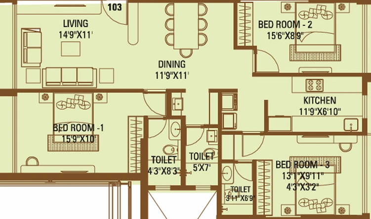 3 BHK Flat in Shri Ganesh Royal Altezza in Ghatkopar East, Mumbai - Image 469851