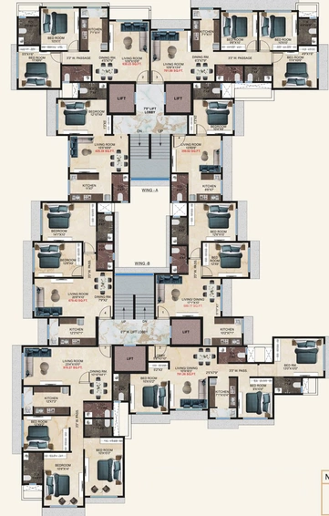 Floor Plan of DGS Sheetal Surya Prakash in Vile Parle East, Mumbai - Image 38034