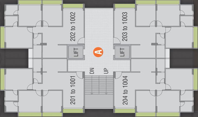 Floor Plan of Rashmi Platinum in Nana Chiloda, Ahmedabad - Image 29765