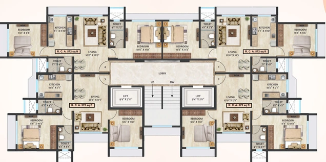 Floor Plan of Samarpan Gumpha Darshan in Borivali East, Mumbai - Image 38077