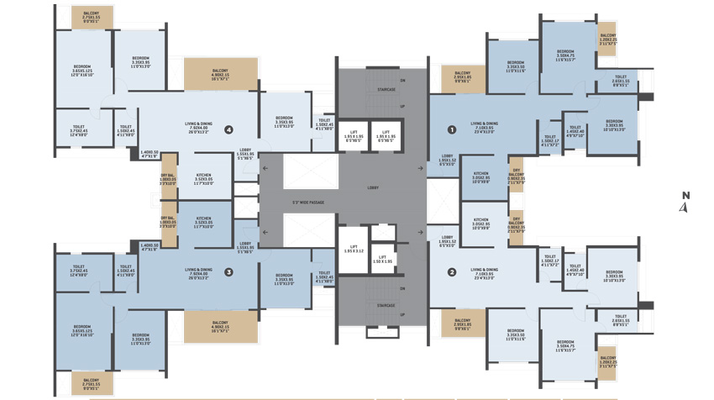 Floor Plan of VJ Indi life in Pashan Sus Road, Pune - Image 11564