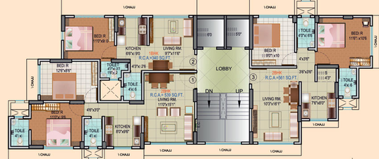 Floor Plan of Samarpan Nikunj Vihar in Borivali East, Mumbai - Image 38109
