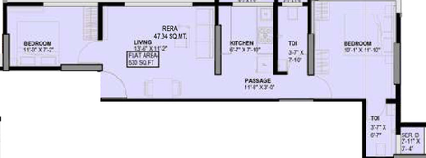 2 BHK Flat in Haware Intelligentia Axis in Borivali East, Mumbai - Image 470166