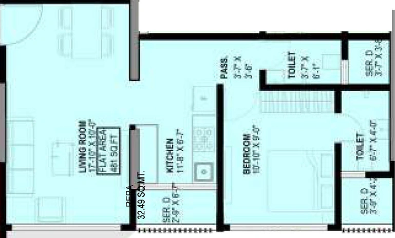 1 BHK Flat in Haware Intelligentia Axis in Borivali East, Mumbai - Image 470164