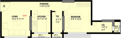 1 BHK Flat in Haware Intelligentia Axis in Borivali East, Mumbai - Image 470163