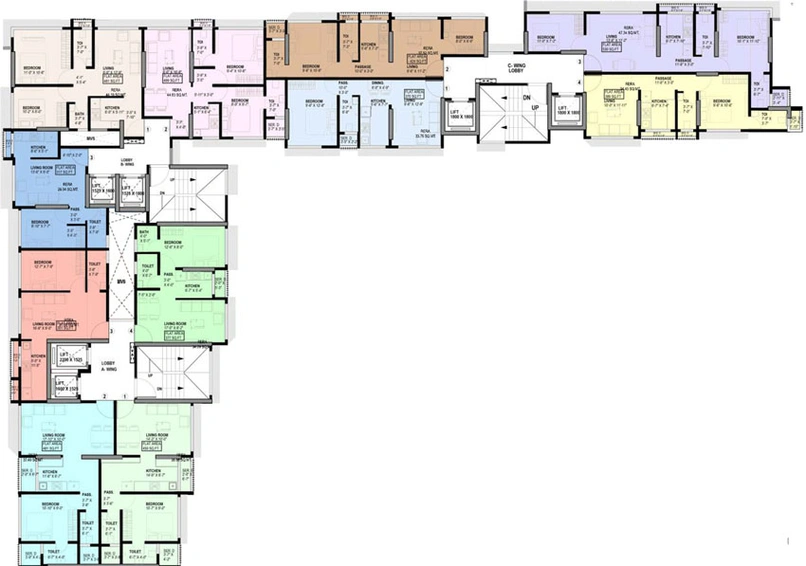 Floor Plan of Haware Intelligentia Axis in Borivali East, Mumbai - Image 38155