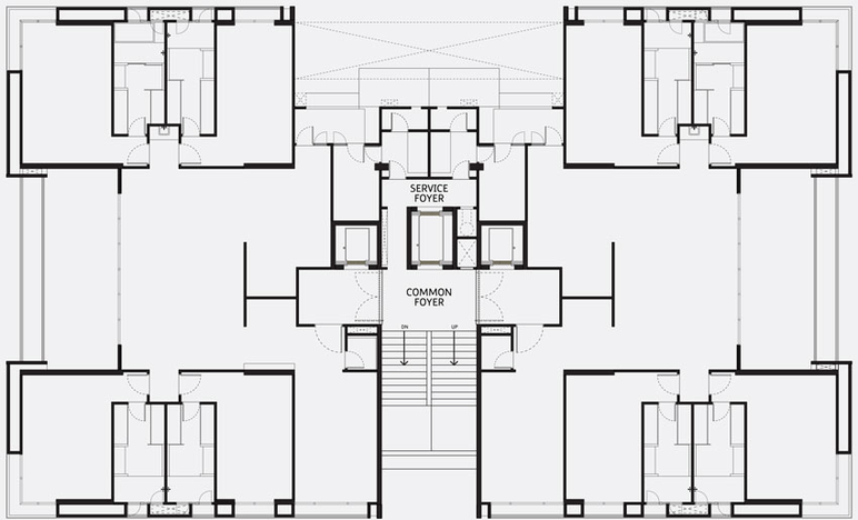 Floor Plan of Saanvi Skydeck Seasons in Thaltej, Ahmedabad - Image 29898