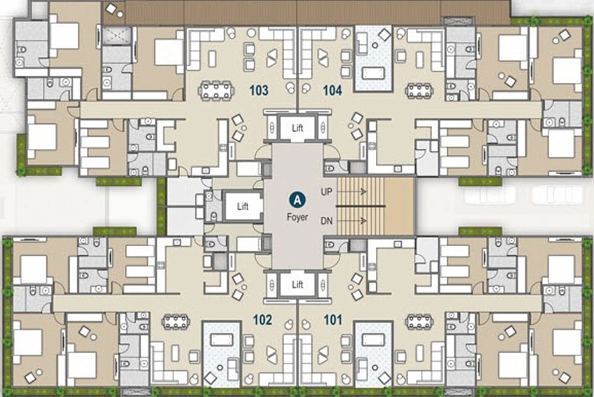 Floor Plan of Shridhar Anantara Alpines in Thaltej, Ahmedabad - Image 30093