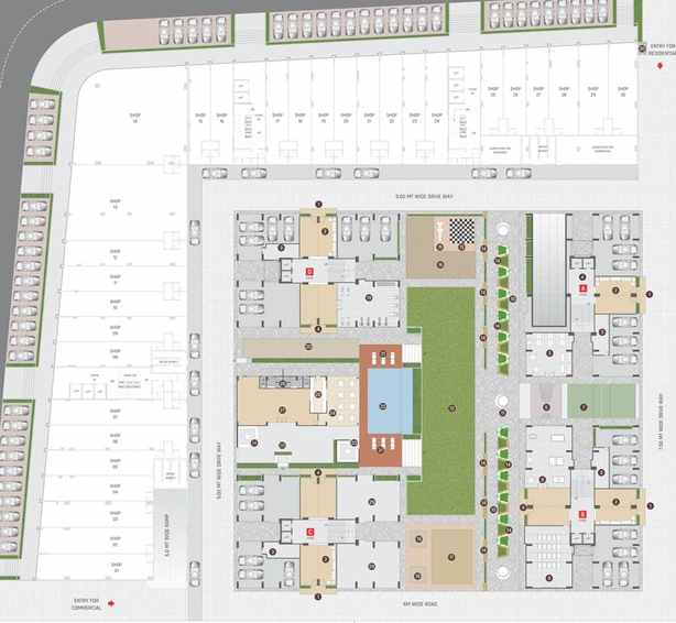 Master Plan of Arpan Radhe Infinity in Kudasan, Gandhinagar - Image 28331
