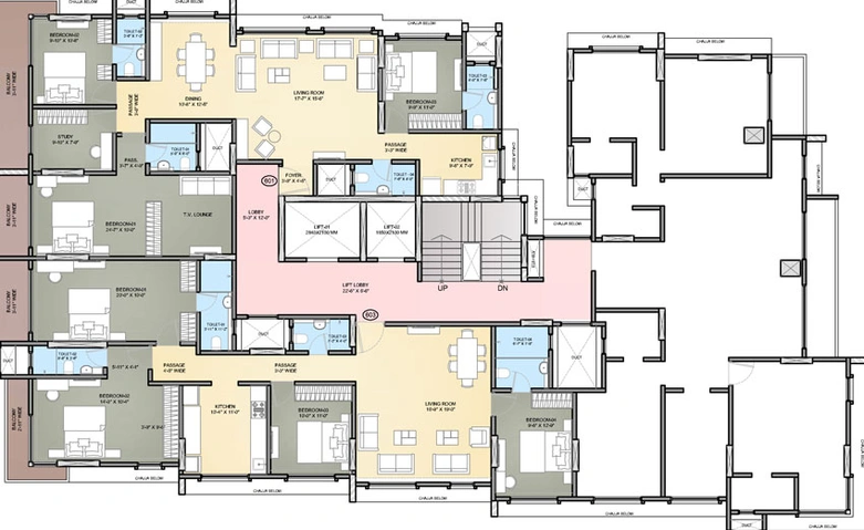 Floor Plan of Shrinathji Shri Vireshwar Mahal in Vile Parle East, Mumbai - Image 38296