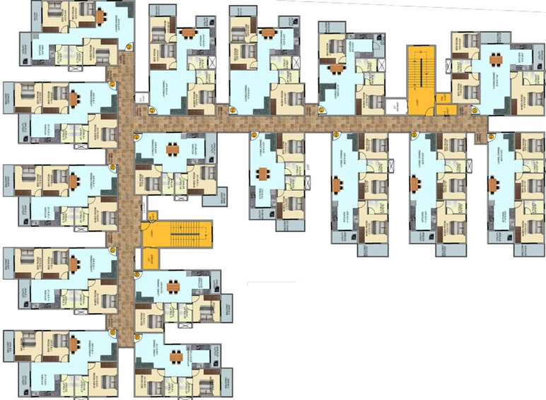 Floor Plan of DS Max Sky Shubham in KR Puram, Bangalore - Image 39651