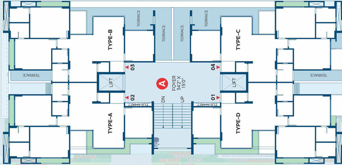 Floor Plan of Elite Mars in Chharodi, Ahmedabad - Image 30224