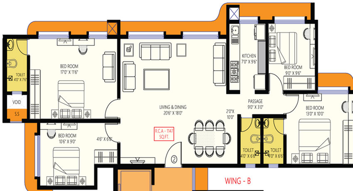 4 BHK Flat in Chaitanya Anand in Andheri West, Mumbai - Image 470633