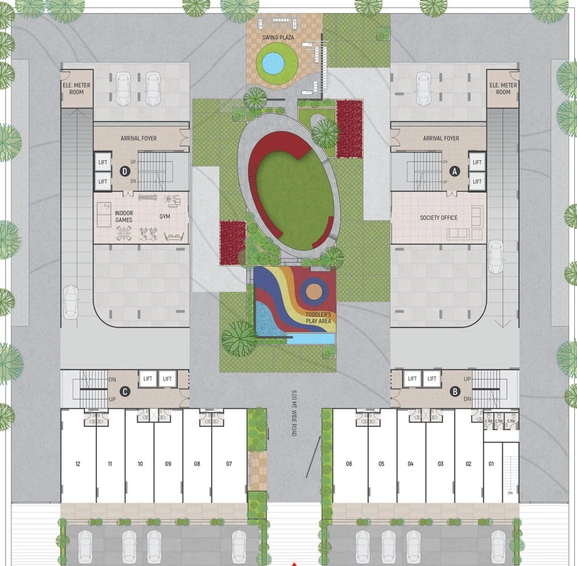 Master Plan of Shoolin Kopren Park View in Ognaj, Ahmedabad - Image 30236