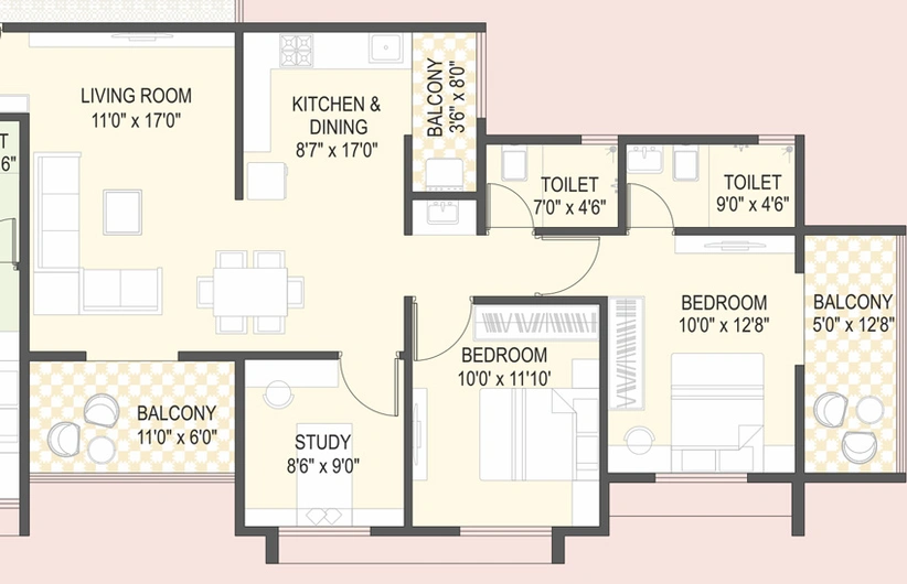 3 BHK Flat in Park Astra in Hinjewadi, Pune - Image 422587