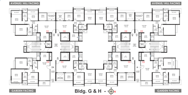 Floor Plan of Park Astra in Hinjewadi, Pune - Image 11631