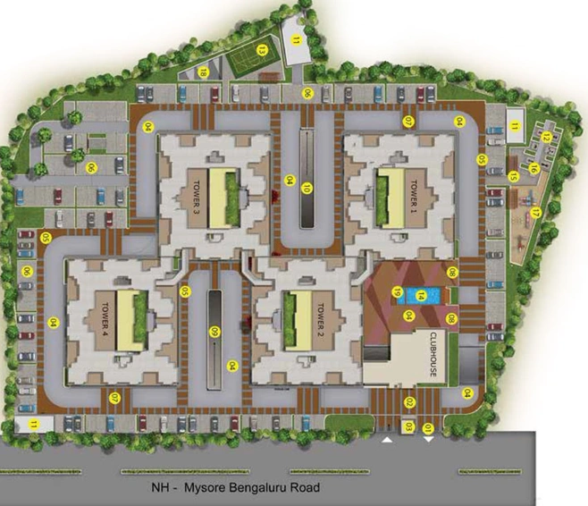 Master Plan of Salarpuria Sattva Ashraya in Mysore Road, Bangalore - Image 39788