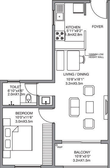 1 BHK Flat in Godrej 24 in Sarjapur, Bangalore - Image 735846