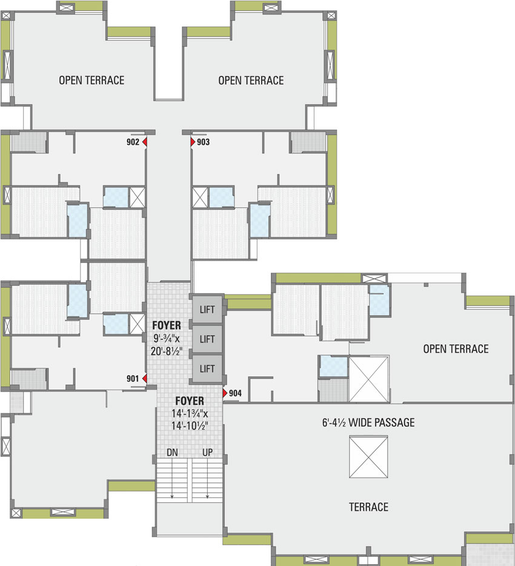 Floor Plan of Ramdev Altezza in Zundal, Ahmedabad - Image 28455