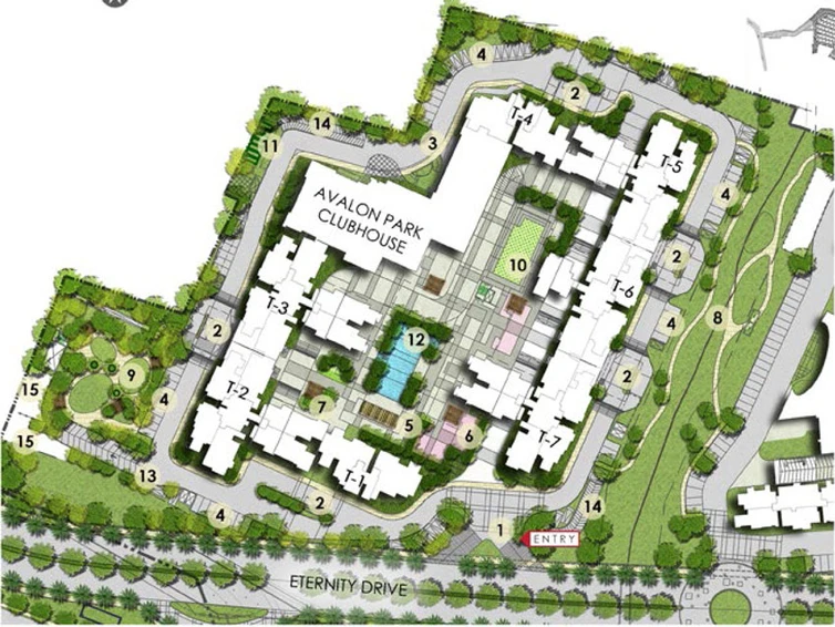 Master Plan of Avalon Park - The Prestige City in Sarjapur, Bangalore - Image 40056