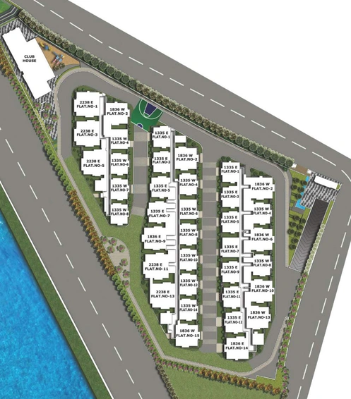 Master Plan of ASBL Lakeside in Manikonda, Hyderabad - Image 53572
